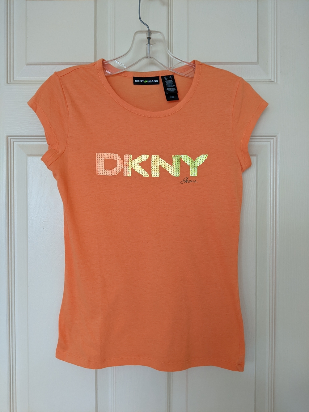 DKNY Orange Logo Tee